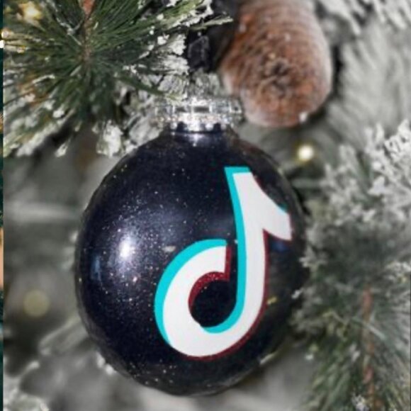 Christmas Ornament, Holiday Gift, Social Media Inspired Present, Vinyl, Glitter - Picture 10 of 12